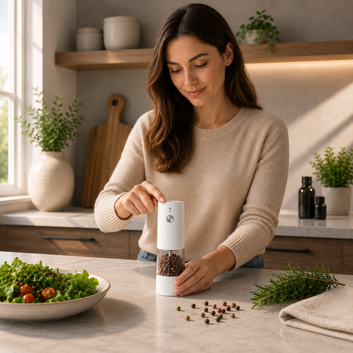 Automatic spice Grinder.